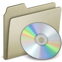 Light Brown CD Icon 128x128 png